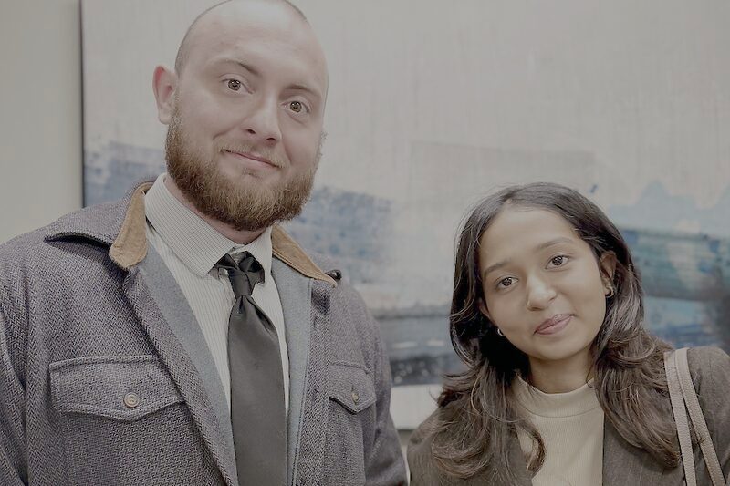 Two Palmora team members together in the office